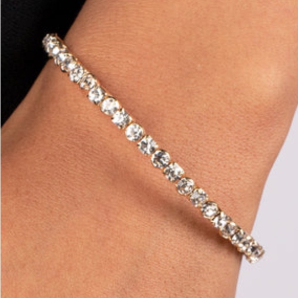 NEW Gold & Rhinestone Bracelet